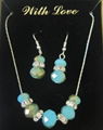 Fashion Chain Necklace Earring Jewelry Set 1