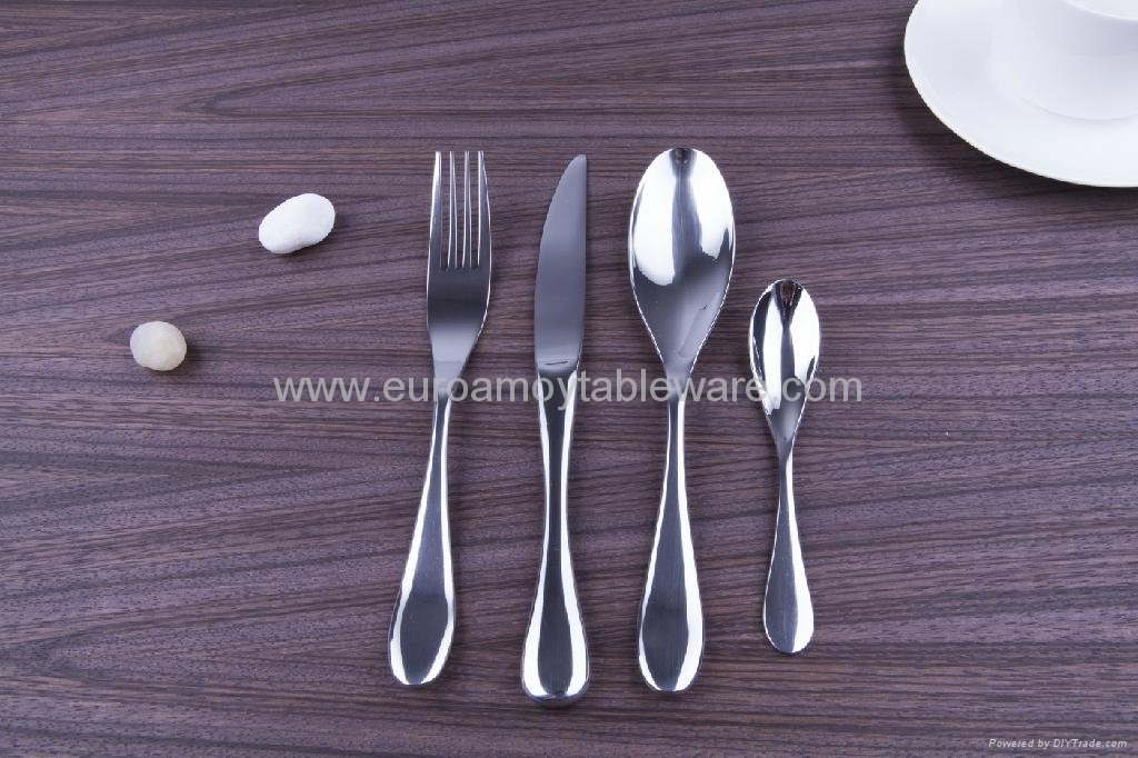 Stainless Steel Cutlery 4 pcs Flatware Sets with Mirror Finish CT-010