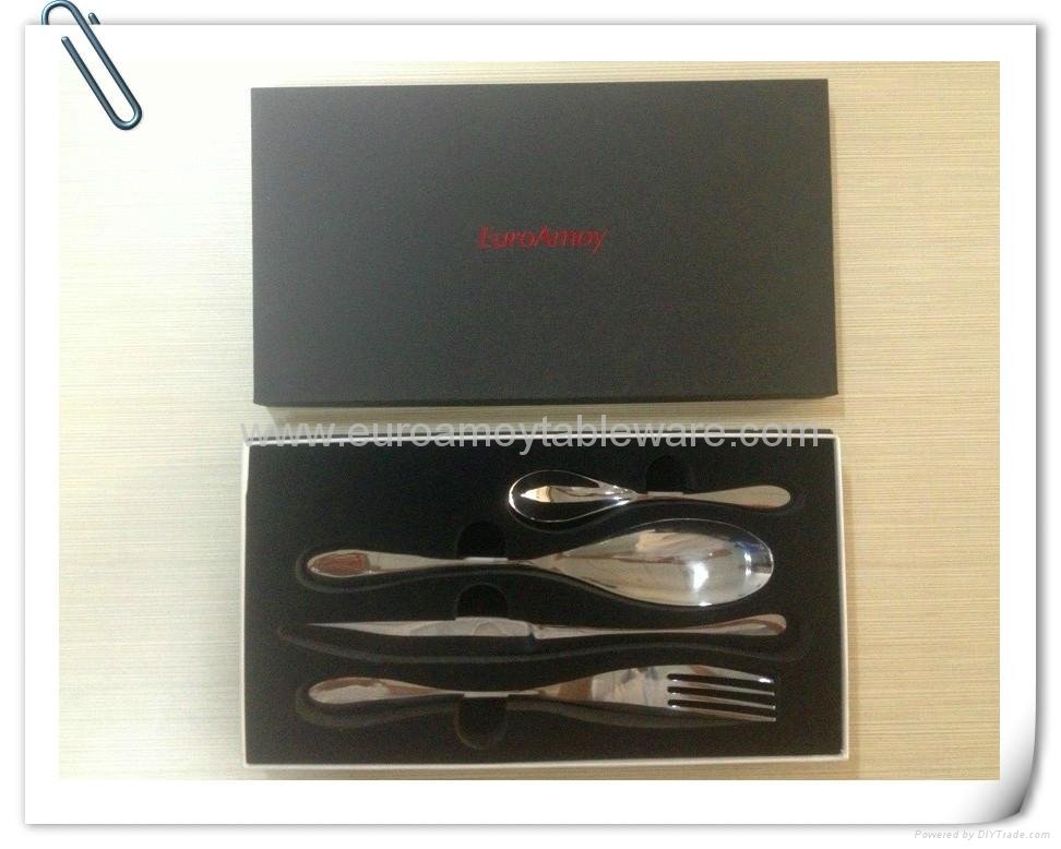 Stainless Steel Cutlery 4 pcs Flatware Sets with Mirror Finish CT-010 2