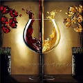 Hand-painted Wine Oil Painting