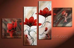 Floral Decorative Oil Painting On Canvas