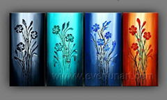 Modern Flower Group Oil Painting 