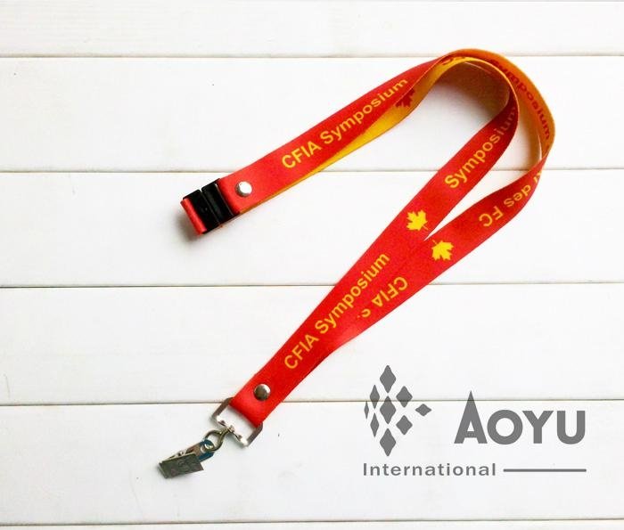 Canada custom lanyard with safety clip  3