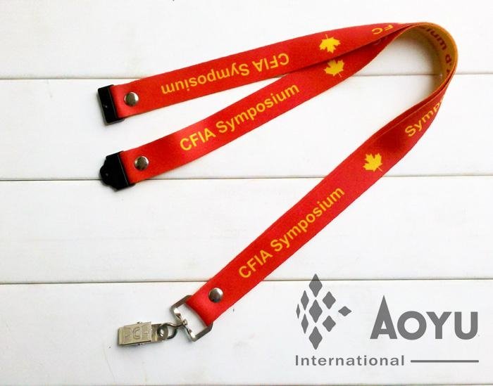 Canada custom lanyard with safety clip  5