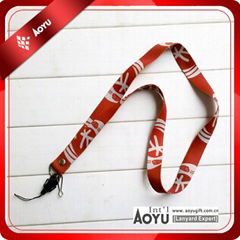  promotional cell phone silk screen printing lanyard