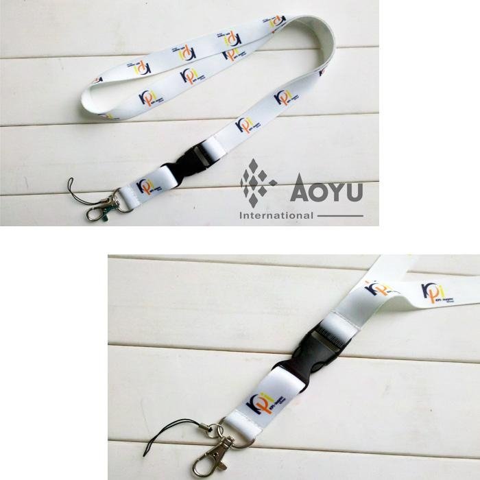 promotional polyester lanyard with logo printed 2
