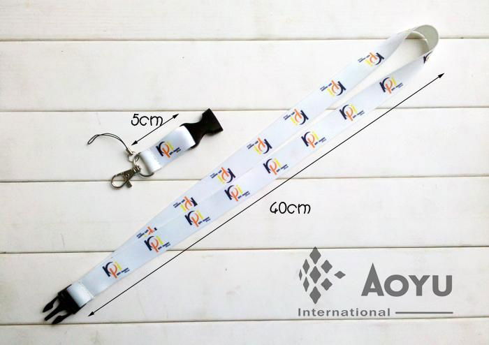 promotional polyester lanyard with logo printed 4