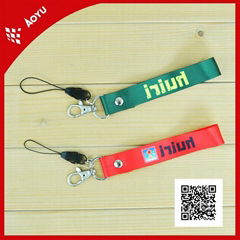 short heat transfer printing lanyard for key or mobile phone