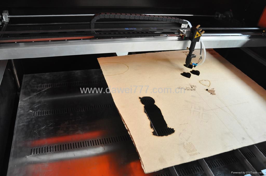 DAWEI laser cutting machine for wood,stone,bamboo,ect with ce &iso 2