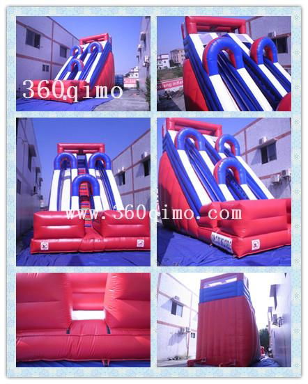 Custom Design Inflatable Slide , Wet/Dry Slide