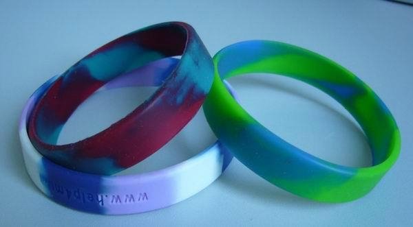 Silicone rubber bracelets silicone wristbands silicone bands 2