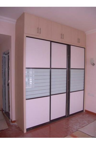 Melamine MDF Sliding door wardrobes-Modern Wardrobe Closets in bedroom