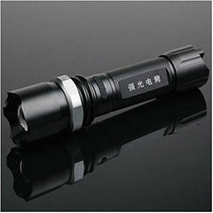 Police led flashlight aluminum 3w led torch