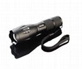 XML T6 led torch light rechargeable flashlight  high power T6 led torch