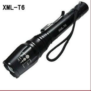 T6 led flashlight high power led outdoor flashlight double 18650 flashlight