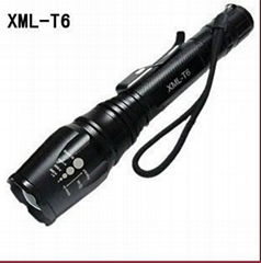 T6 led flashlight high power led outdoor flashlight double 18650 flashlight