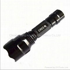 High power C8 led flshlight 5modes aluminum reflector Q5/T6 led torch