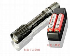 Powerful led flashlight aluminum T6 led torch focused led torch