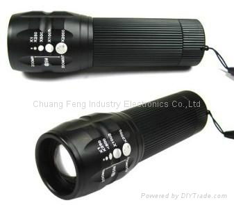 Adjustable led flashlight zoom aluminum mini led torch