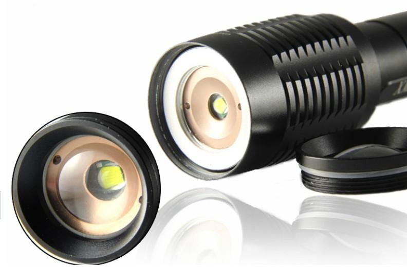 Powerful led flashlight aluminum T6 led torch focused led torch 2