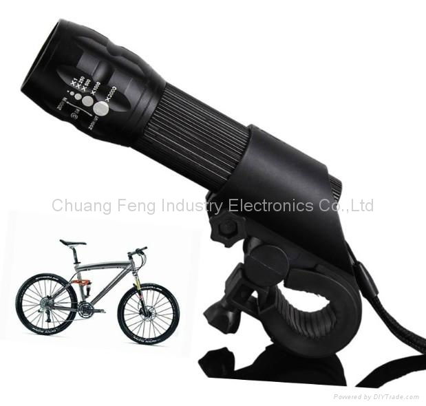 Adjustable led flashlight zoom aluminum mini led torch 3