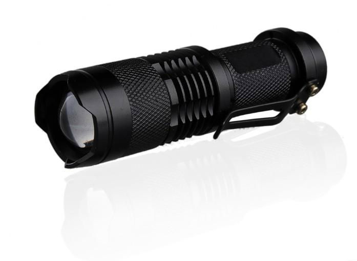 Focused led flashlight mini led torch 3w tactiacl flashlight  2