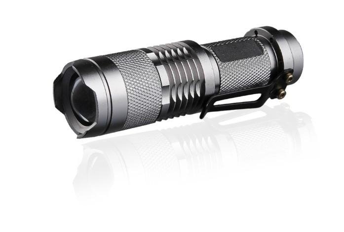 Focused led flashlight mini led torch 3w tactiacl flashlight  3