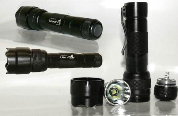 Super Bright UltraFire wf-501B flashligh five modes high power T6 led flashlight 2