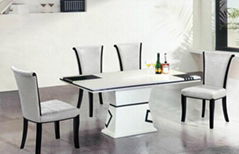 dining chairs and table