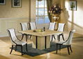 dining chairs and table