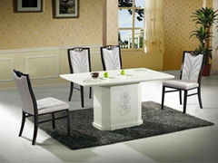 dining chairs and table 