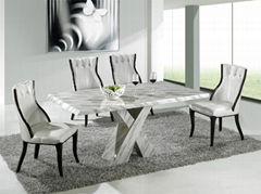 dining chairs and table 