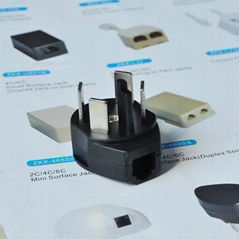 Sweden RJ11 Telephone adaptor plug to jack