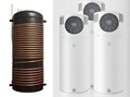 Compact heat pump copper coil water tank
