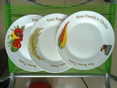 high quality ceramic flat dinner plate