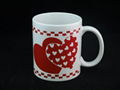 lovely design ceramic coffee mug with lid 3