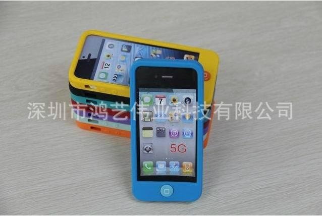 Production and supply of iphone5 smart beans mobile phone set of silica gel prot