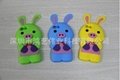 The new long ear rabbit silicone mobile phone sets, apple mobile phone sets 3