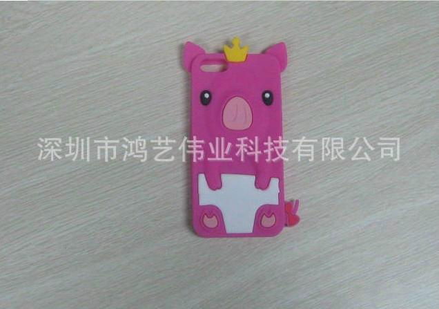 Production and supply of crown pig silicone mobile phone sets,mobile phone shell 5