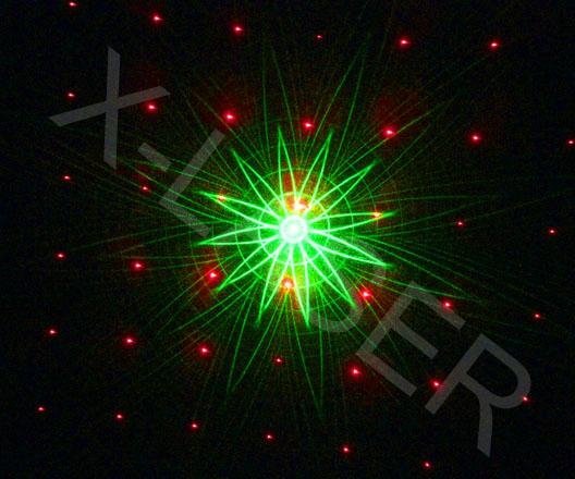 Red%Green eight-graphics fireworks laser light (Simple Pattern)