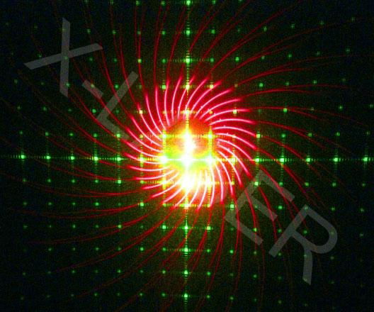 Red%Green eight-graphics fireworks laser light (Simple Pattern) 4