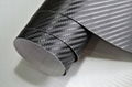 3D black carbon fiber vinyl with air