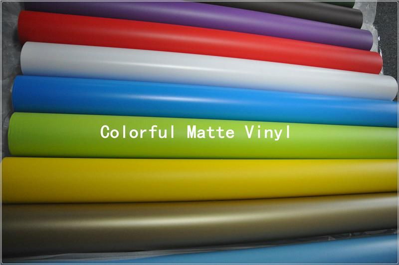 1.52x30m Matte Vinyl Car Film Wrap Air Free 17 Colors To Supply