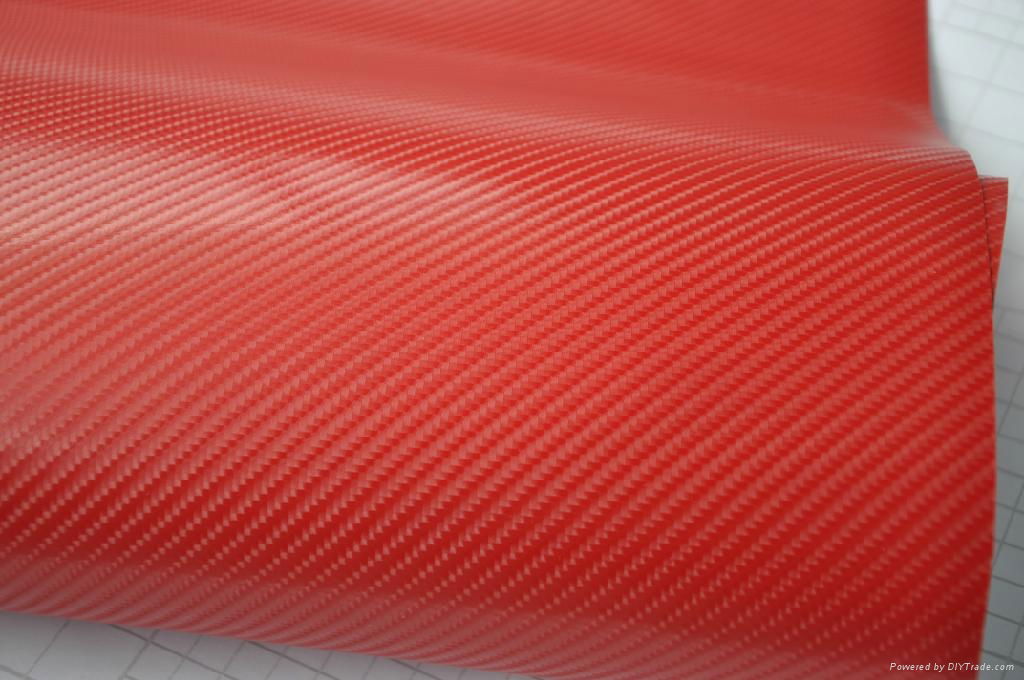 4D Carbon Fiber Newest car vinyl film with air-free Drains 4