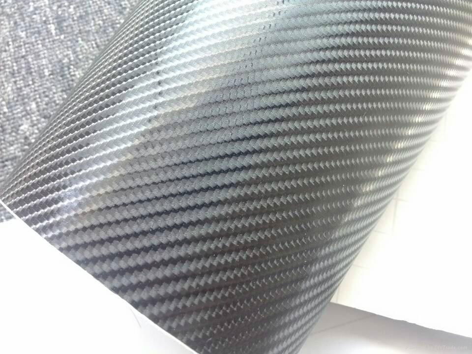 4D Carbon Fiber Newest car vinyl film with air-free Drains 5