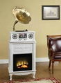 Gramophone of New Style with Real Fireplace 2