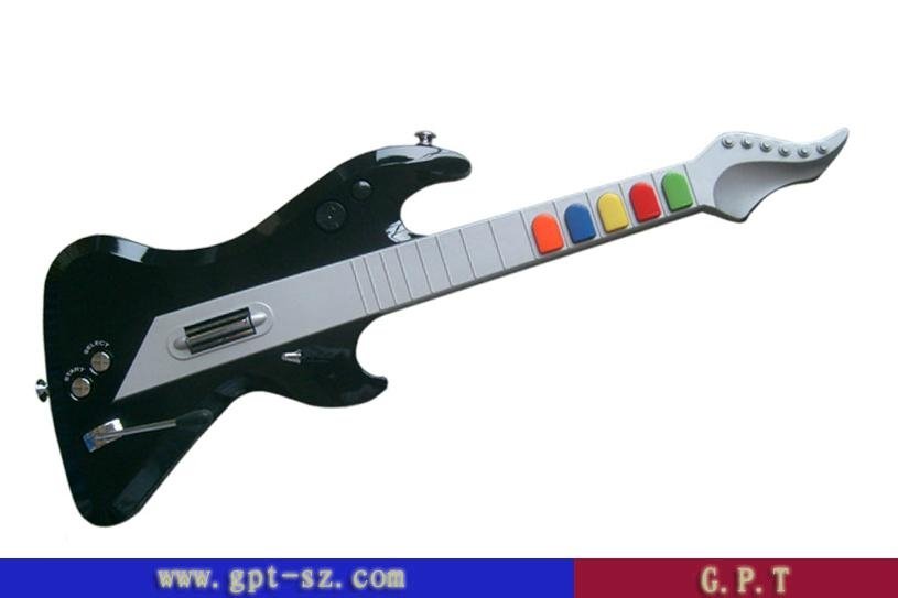 RF 2.4G wireless game guitar controller for  ps2,ps3 and wii console