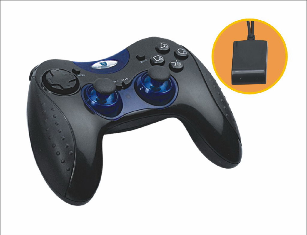 3 in 1 wireless gamepad for pc/ps2/ps3 console TP-PS2/PS3/USB686  2