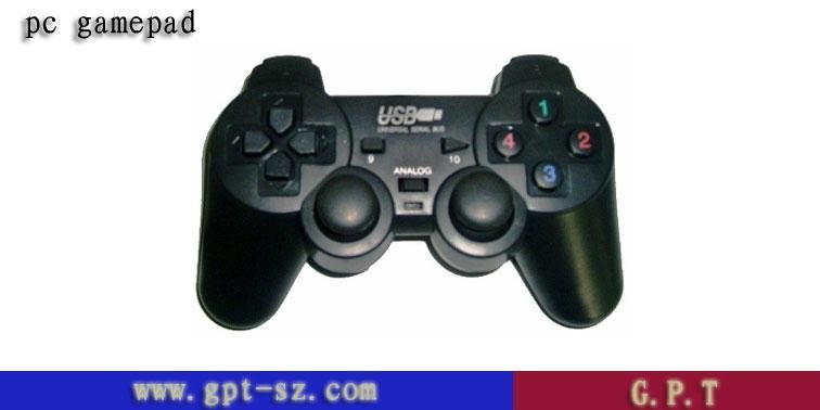 USB port pc gamepad (game controller) with dual shock(TP-U626)