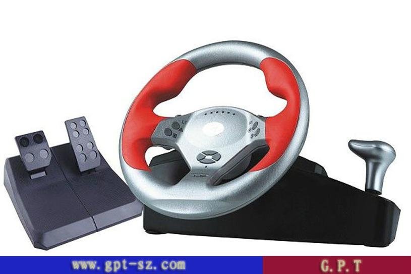 pc/ps2/PS3 steering wheel with power vibration function